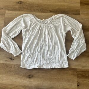 Nation LTD Los Angeles White Peasant Long Sleeve Top | Size S- EUC
